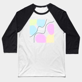 Colorful watercolor abstract texture Baseball T-Shirt